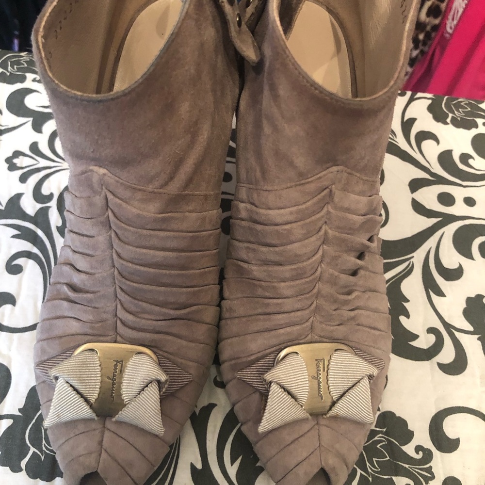 Salvatore Ferragamo Suede Booties